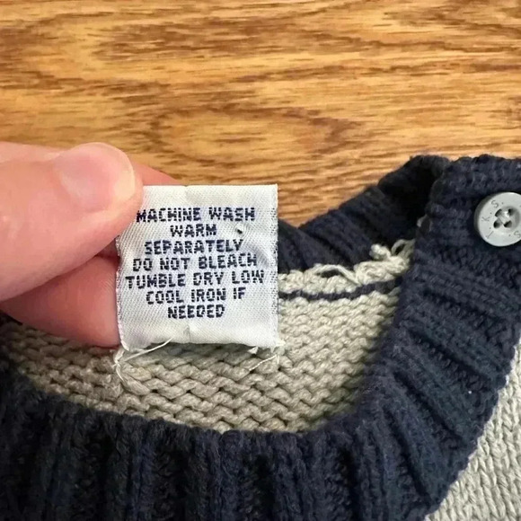 TKS Basics Toddler Baby Boy Knit Sweater with Airplane size 24 Months - Picture 5 of 5